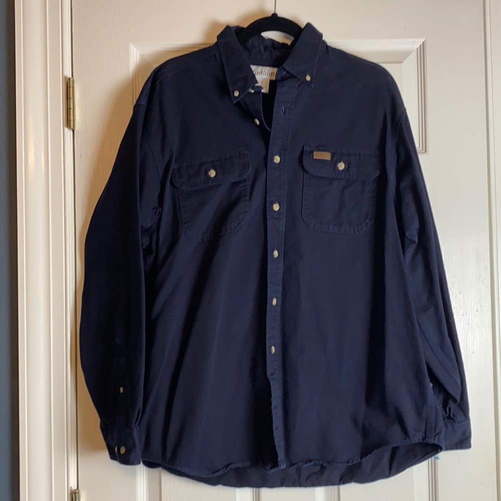 Carhartt heavyweight long sleeve button up shirt
